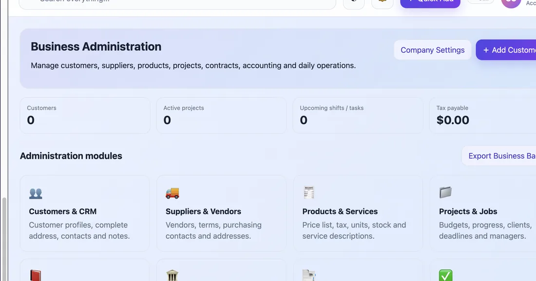 Business administration teaser
